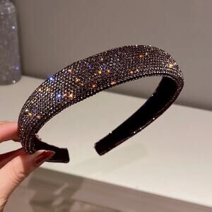 Grey Sparkly Rhinestone Headband‎ Hair Accessory Bling